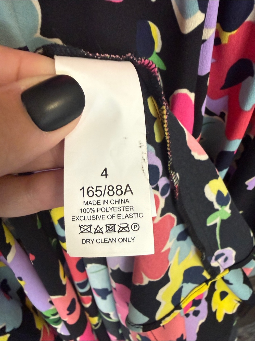 Kate Spade Wildflower Bouquet Midi Shirt Dress Black Pink Sleeveless Womens 4 - Picture 3 of 8